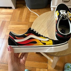 Old-Skool Flame Vans